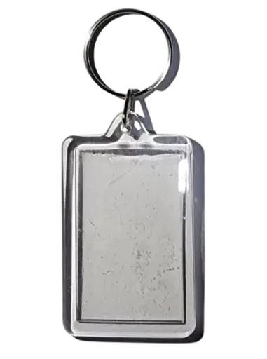 [LLAVE 010 T] LLAVERO TRANSPARENTE PORTA RETRATO 1.5"X2"